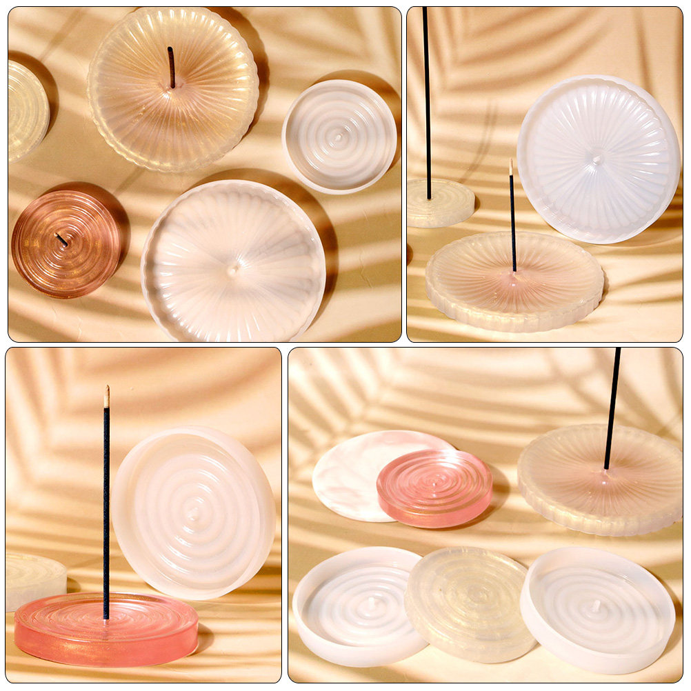 Incense Holder - 실리콘 향꽂이 몰드 2개 세트, DIY용,