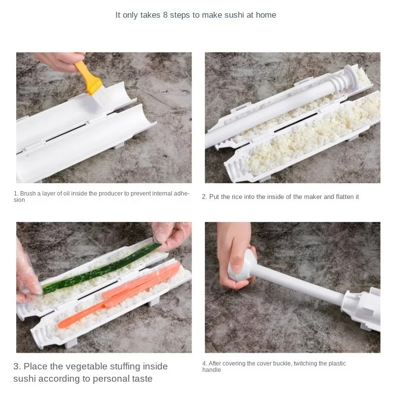 초밥 만들기 기계 드럼 플라스틱 쌀 틀 튜브 완벽한 원 - Sushi Making Kit 리뷰 및 가격