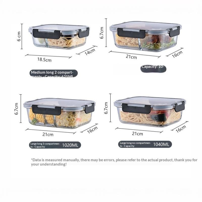 밀폐 뚜껑이 있는 누수 방지 유리 식품 보관 용기, 휴 - Bento Box 리뷰 및 가격