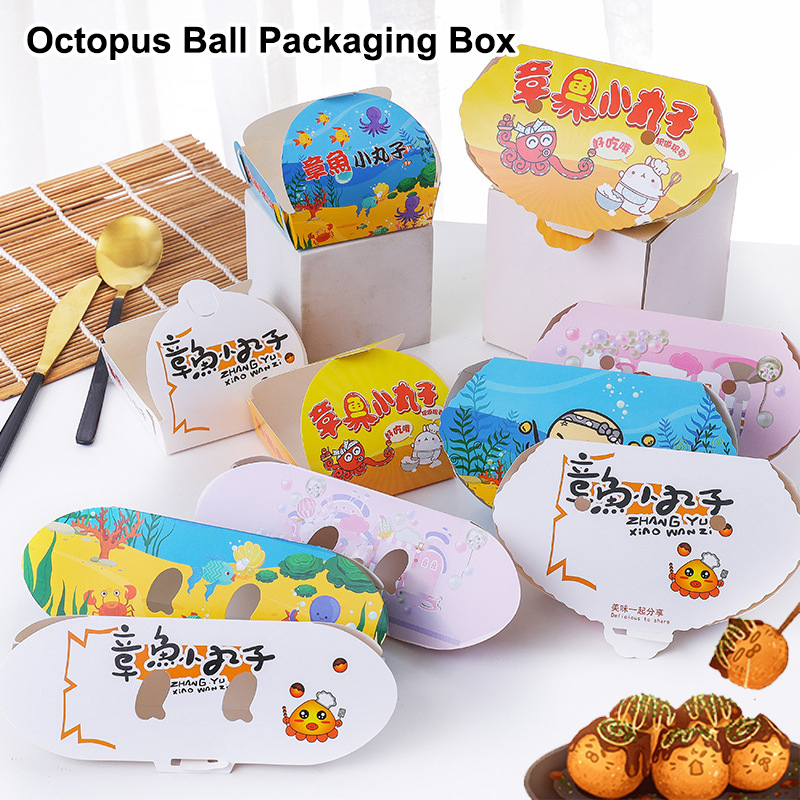 100개 일회용 만화 문어볼 포장 상자 일본 길거리 음 - Japanese Snacks 리뷰 및 가격