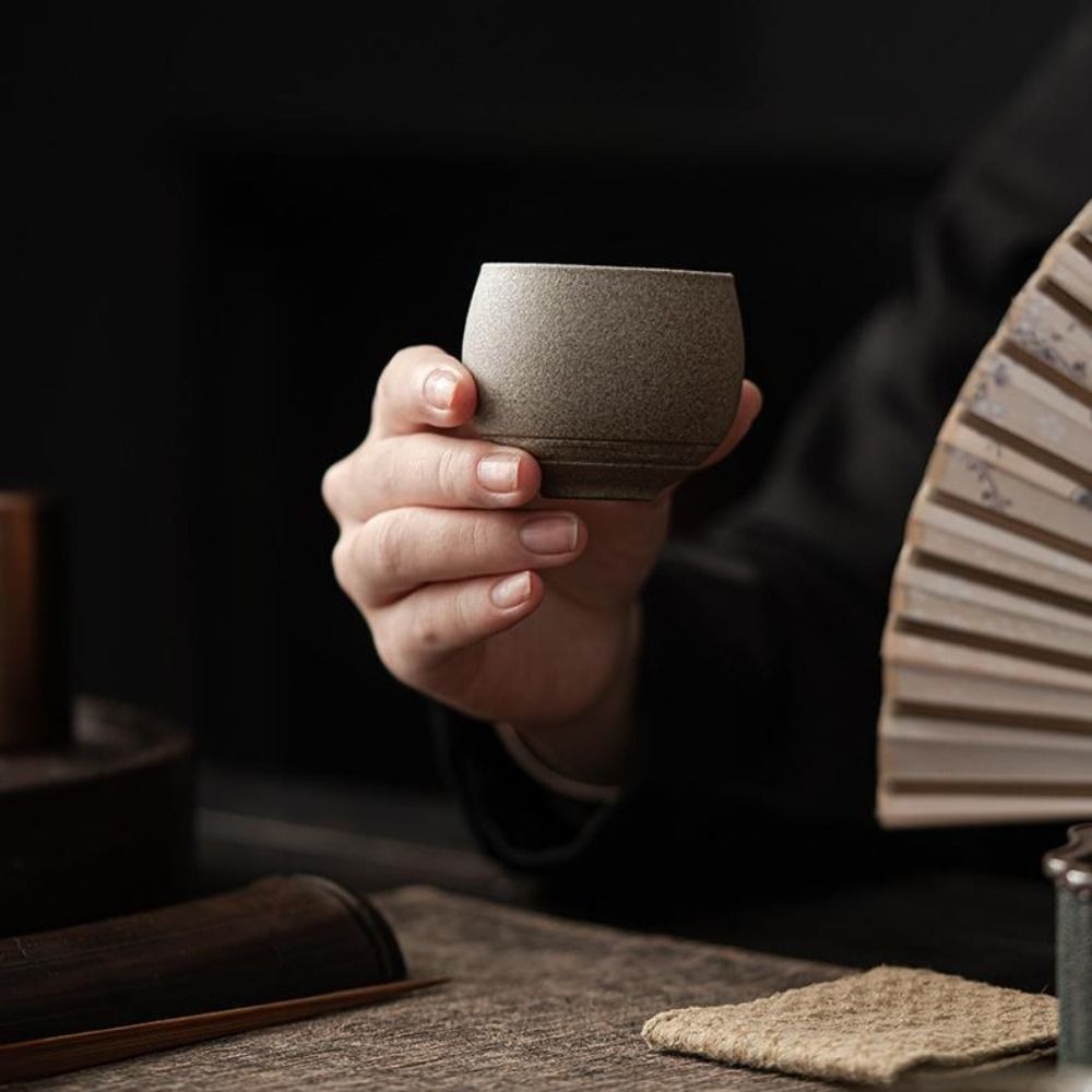 쿵푸 차 세트 일본 석기 차컵 고대 스타일 레트로 마스 - Japanese Pottery 리뷰 및 가격