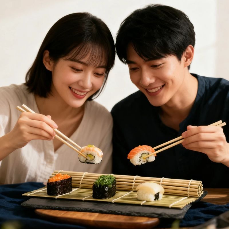 천연 대나무 스시 매트 사각 스시 롤러 매트 녹색 대나 - Sushi Making Kit 리뷰 및 가격