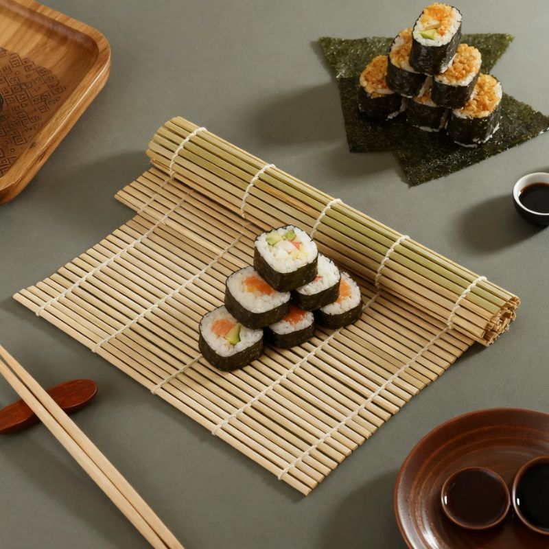 천연 대나무 스시 매트 사각 스시 롤러 매트 녹색 대나 - Sushi Making Kit 리뷰 및 가격