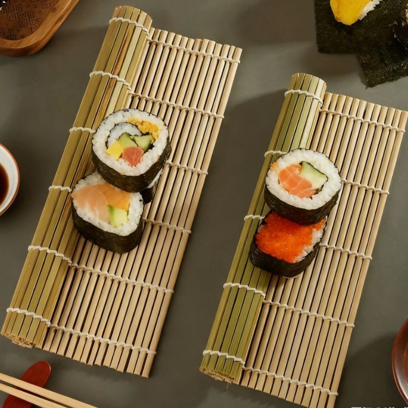 천연 대나무 스시 매트 사각 스시 롤러 매트 녹색 대나 - Sushi Making Kit 리뷰 및 가격