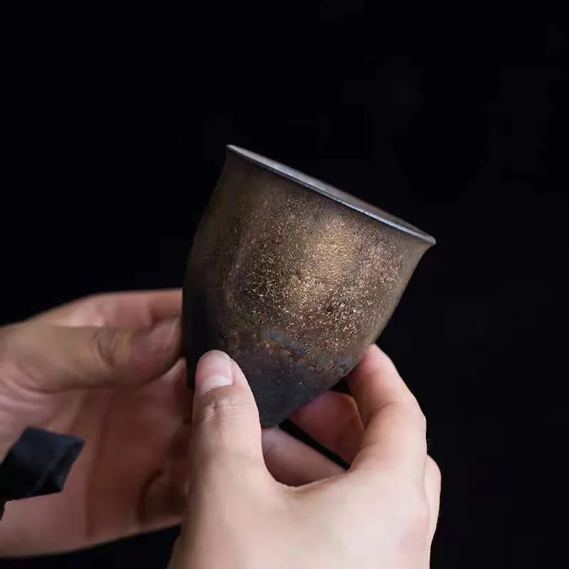세라믹 컵 레트로 금장 도자기 수제 티 테이스팅 컵 일 - Japanese Pottery 리뷰 및 가격