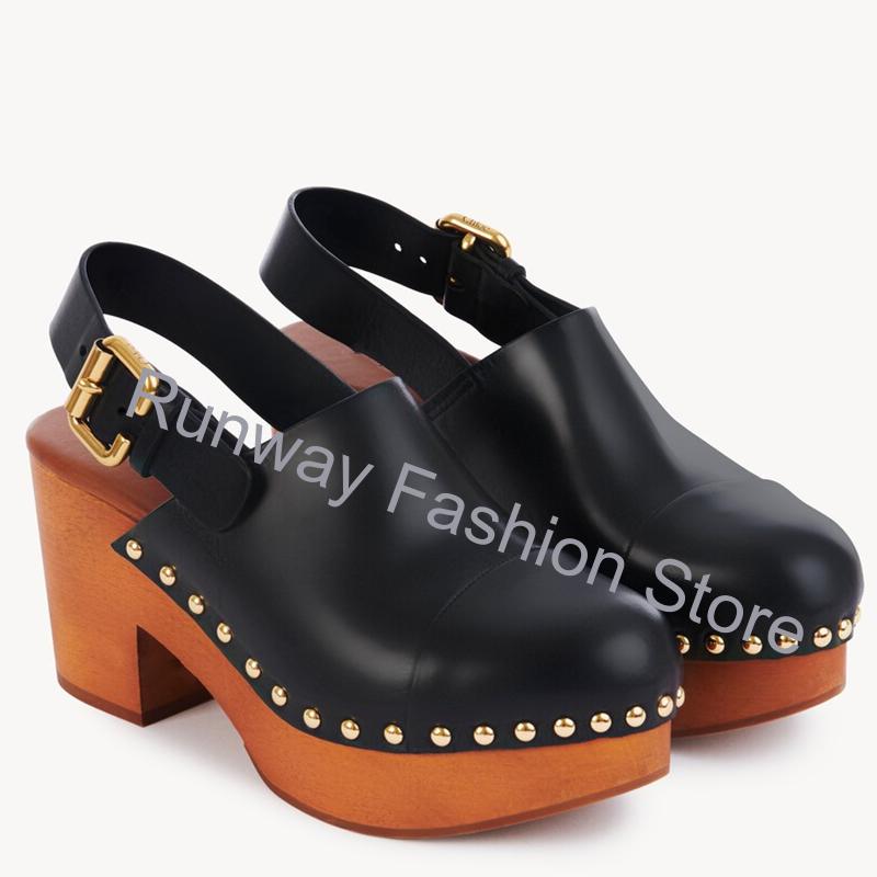 청키 우드 웨지 뮬 클로그 샌들리아 플랫폼 여성용 신발 - Geta Wooden Sandal 리뷰 및 가격