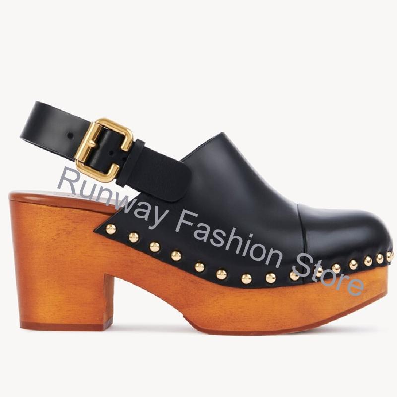청키 우드 웨지 뮬 클로그 샌들리아 플랫폼 여성용 신발 - Geta Wooden Sandal 리뷰 및 가격