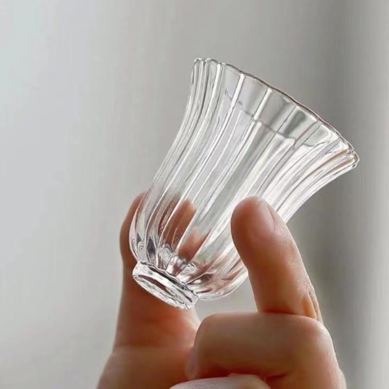 50ml 일본풍 꽃무늬 디자인 유리 티컵 투명 내열 티 - Japanese Tea 리뷰 및 가격