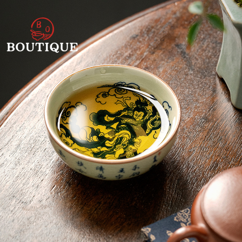 오래된 도자기 클레이 블루 및 화이트 찻잔, 일본 마스 - Japanese Pottery 리뷰 및 가격